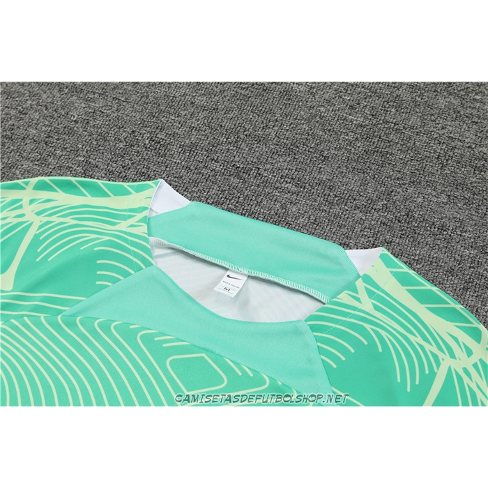 Chandal del Brasil 22-23 Manga Corta Verde - Pantalon Corto